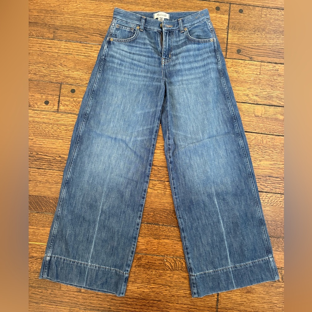 Madewell Petite Superwide Leg Jeans, Softdrape Edition, 24P